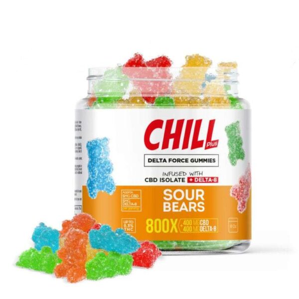 Chill Plus Delta 8 Delta Force Sour Bears EU