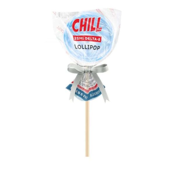 Chill Plus Delta 8 Lollipop EU – Blueberry 25mg