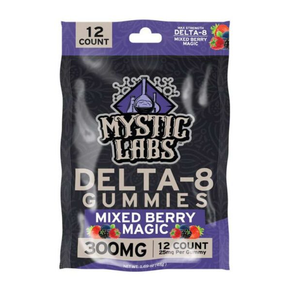 Mystic Labs Delta 8 THC Gummies EU – Mixed Berry 25mg