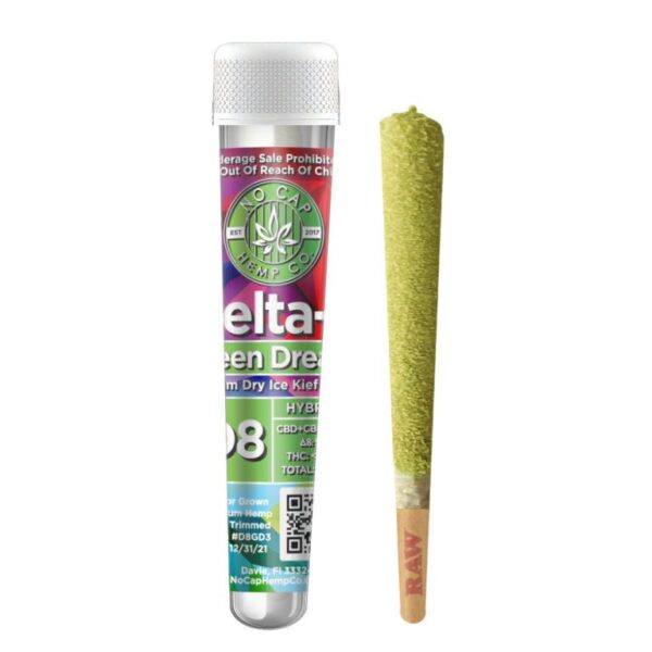 No Cap Hemp Co Delta 8 THC Green Dream Kief Joints